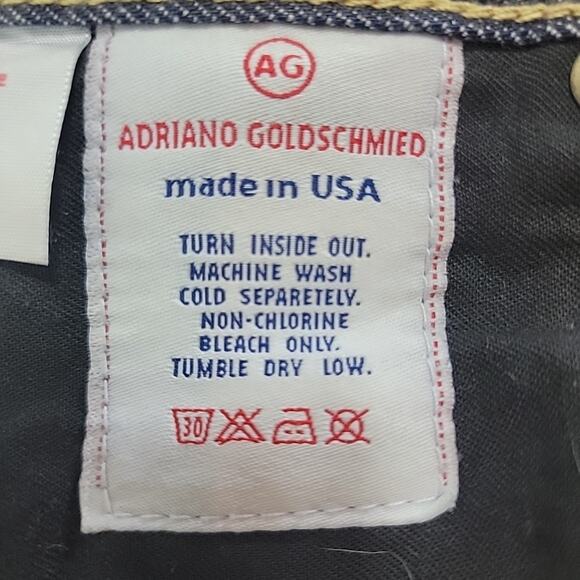 Adriano Goldschmied Jeans Womens 28 Blue Dark Wash Straight Flaired The Club USA - Picture 10 of 15